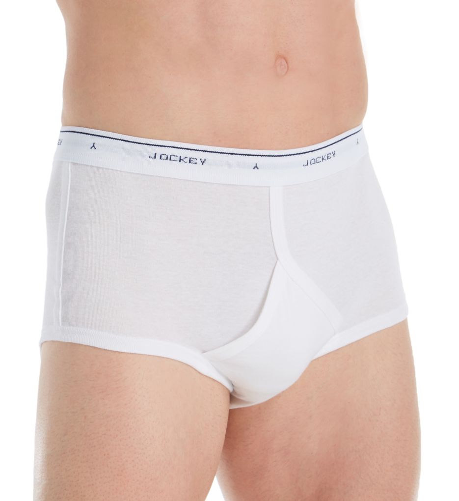 Classic Fit 100% Cotton Full Rise Briefs - 6 Pack