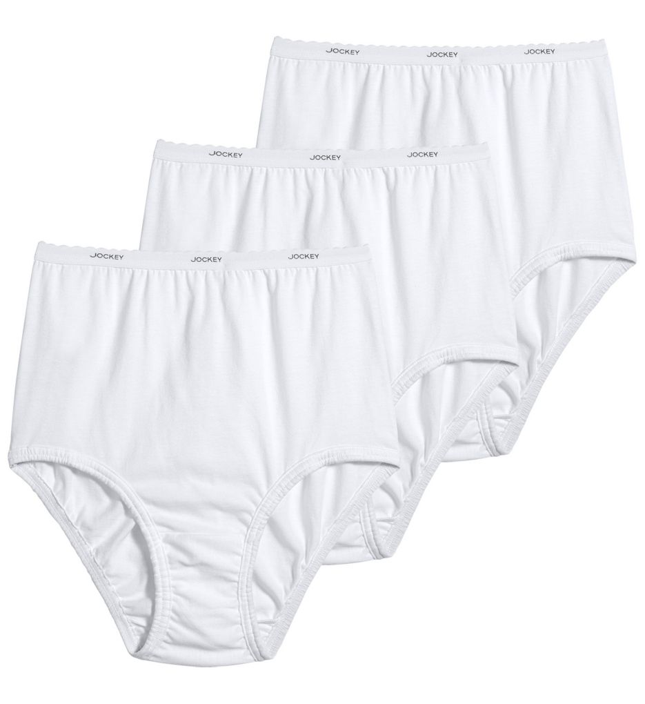 Jockey (1627673): Jockey 9482 Classics Full Cut Cotton Brief Panty - 3 Pack (White/White/White 9) Jockey (1627673): Jockey 9482 Classics Full Cut Cotton Brief Panty - 3 Pack (White/White/White 9)