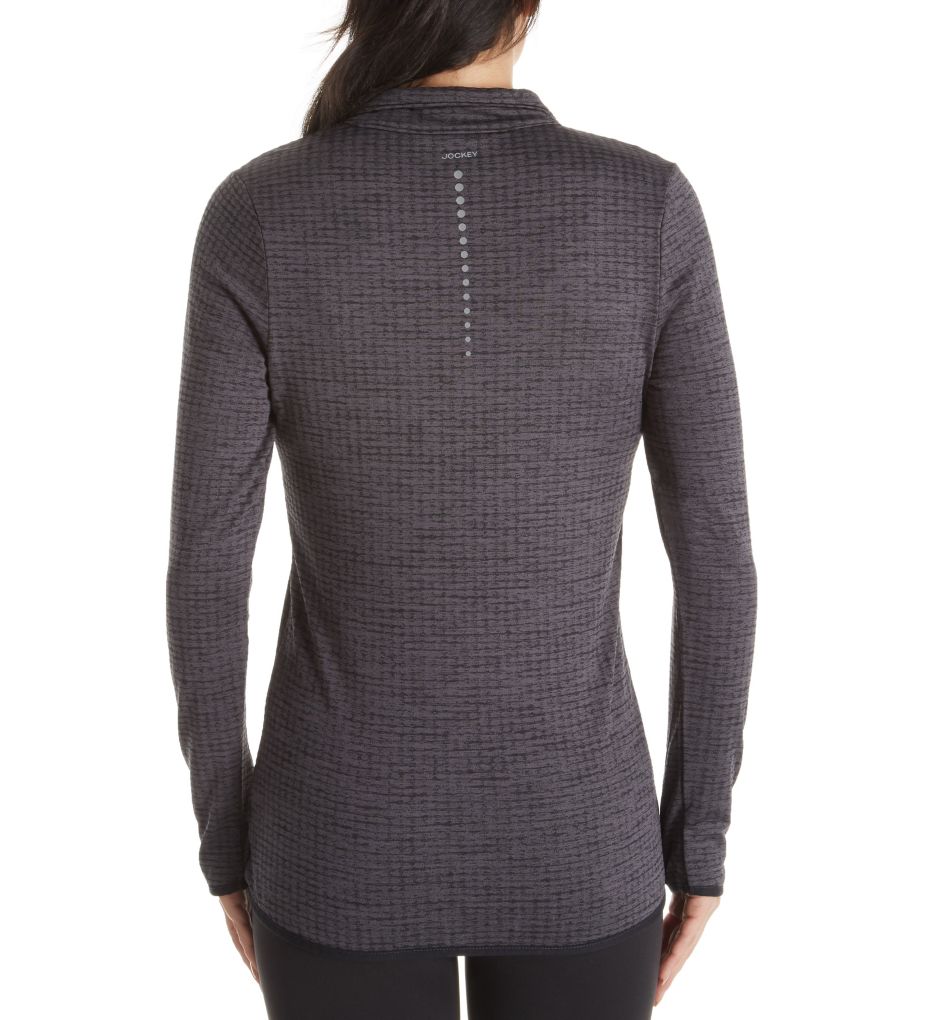 Circle Back 1/4 Zip Textured Fleece Pullover Top-bs