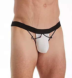 Spider Jock Strap White Mesh O/S