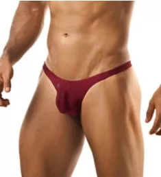 Bulge Low Rise Push Up Enhancing Bikini Brief Wine S