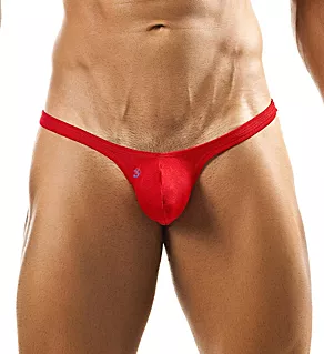 Bulge Low Rise Push Up Enhancing Thong Red S