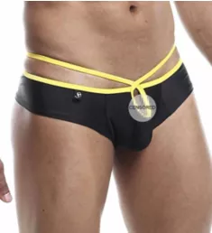 Holes Enhancing Mini Cheek Brief BLK S