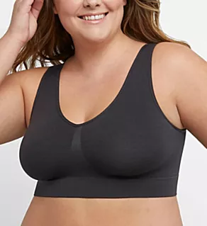 by Hanes Plus Size Pure Comfort Bra Black 2X