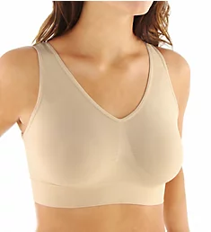 by Hanes Plus Size Pure Comfort Bra Nude 2X