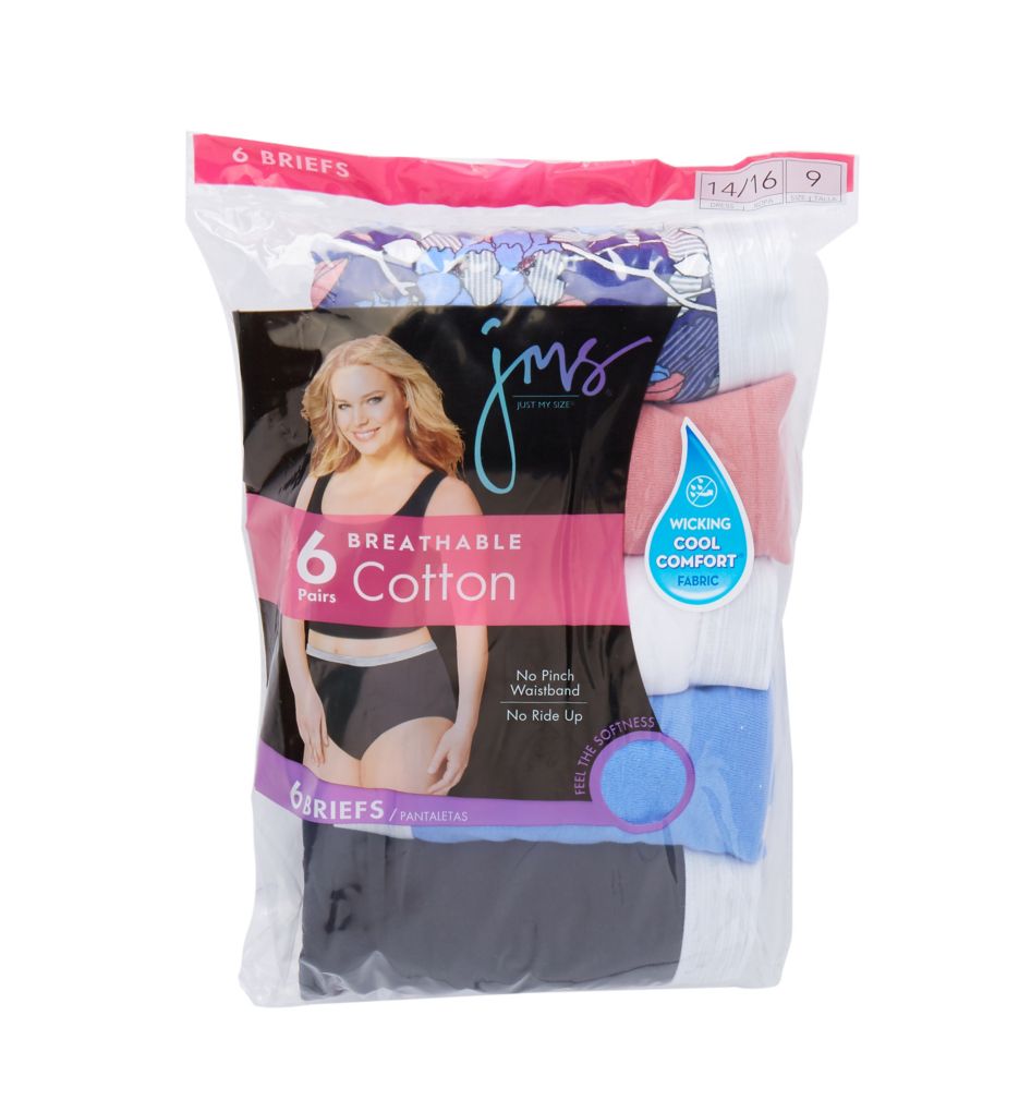 Cool Comfort Cotton Brief Panty - 6 Pack