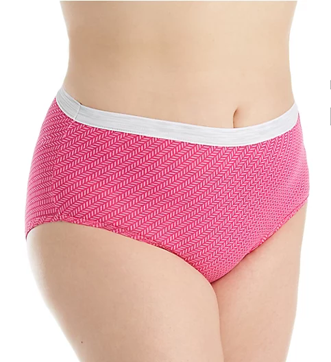 Just My Size Cool Comfort Cotton Brief Panty - 6 Pack 16106C