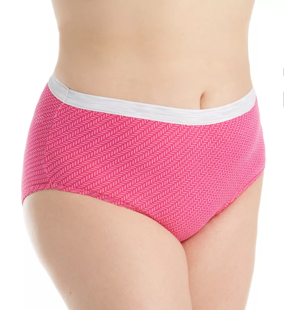 Cool Comfort Cotton Brief Panty - 6 Pack Assorted 9