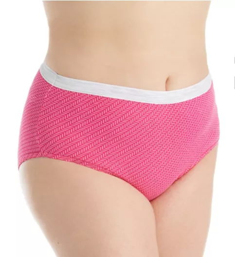 Just My Size Cool Comfort Cotton Brief Panty - 6 Pack 16106C