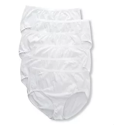 Cool Comfort Cotton White Brief Panty - 6 Pack