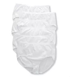 Cool Comfort Cotton White Brief Panty - 6 Pack