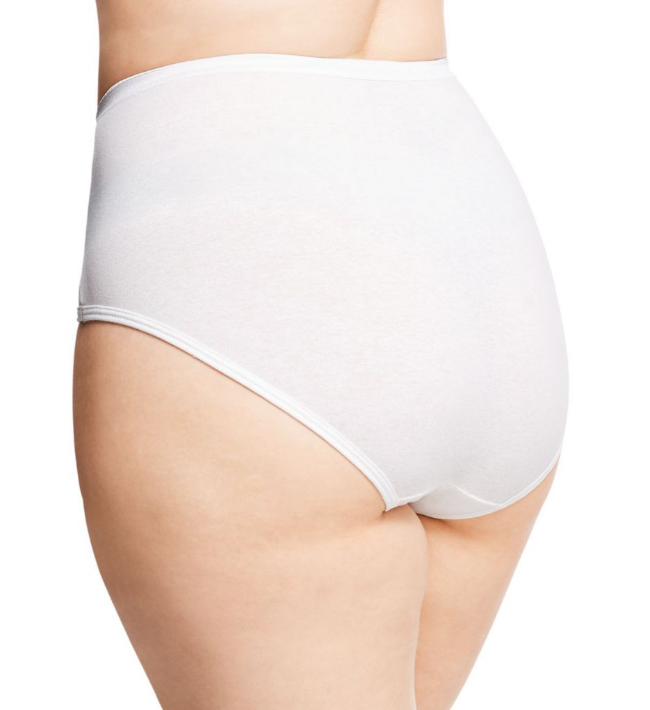 Hanes Just My Size Women's Ribbed Cotton Brief Underwear, 6