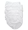 Just My Size Cool Comfort Cotton White Brief Panty - 6 Pack 16106P - Image 4