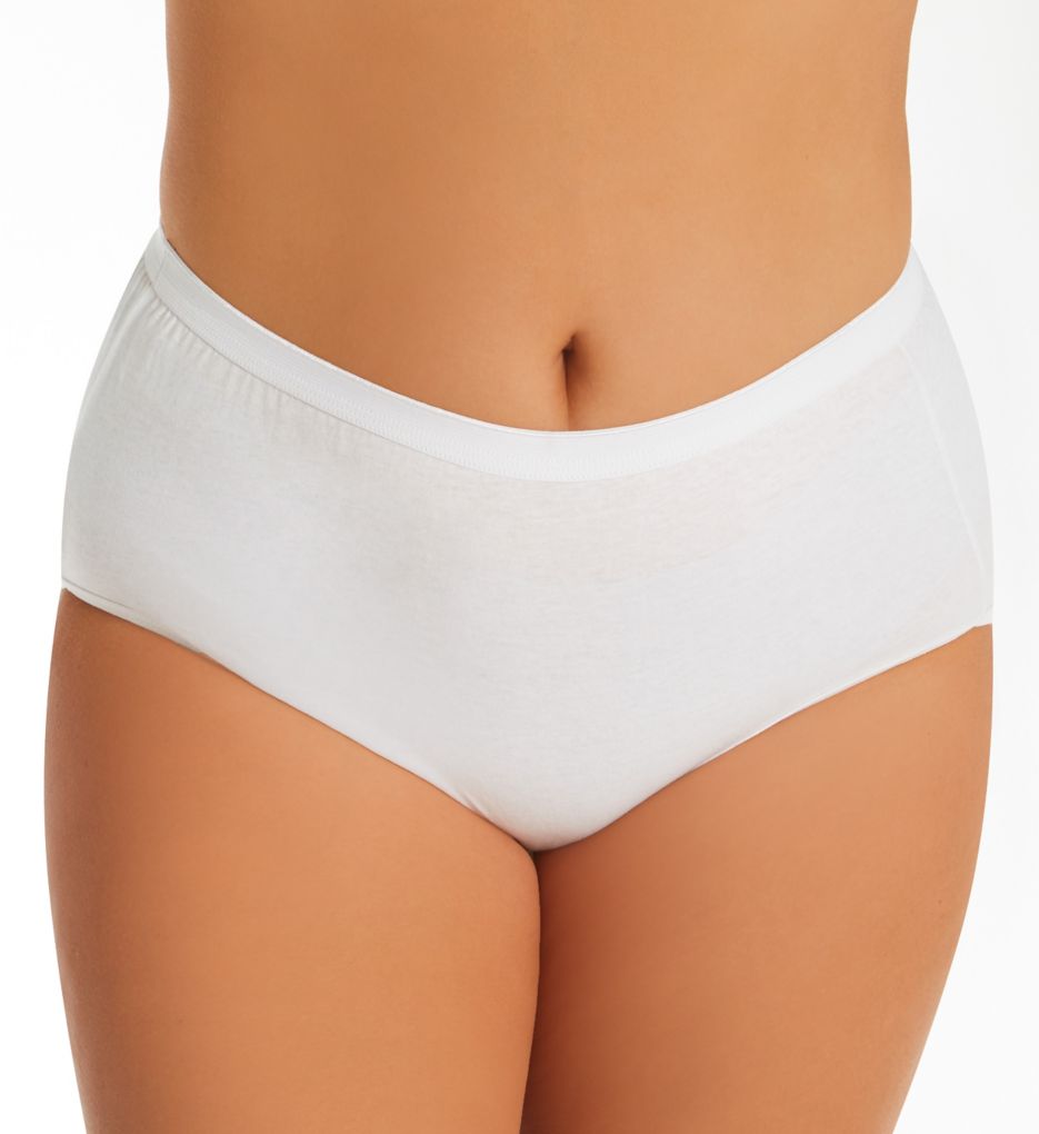 Just My Size Cotton TAGLESS Brief Panties 8-Pack 
