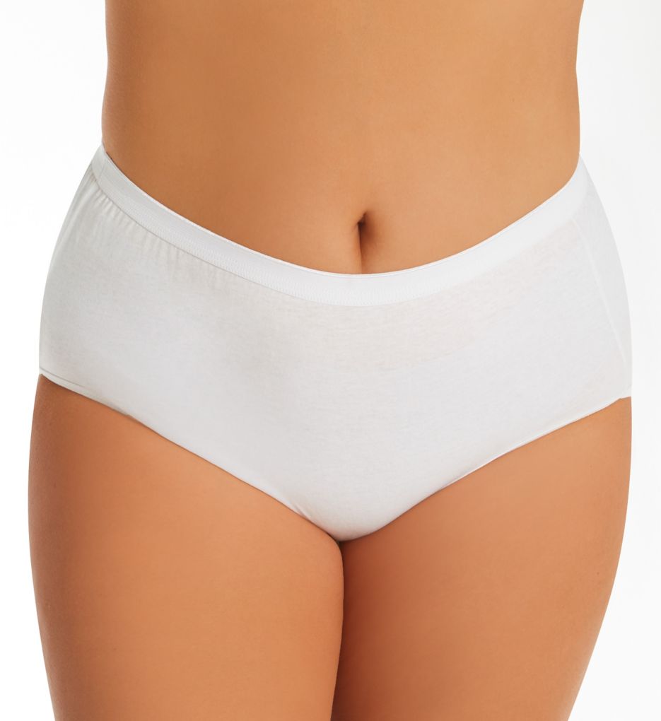 Just My Size Cool Comfort Cotton Brief Panty - 10 Pack Assorted 11  - Image 1