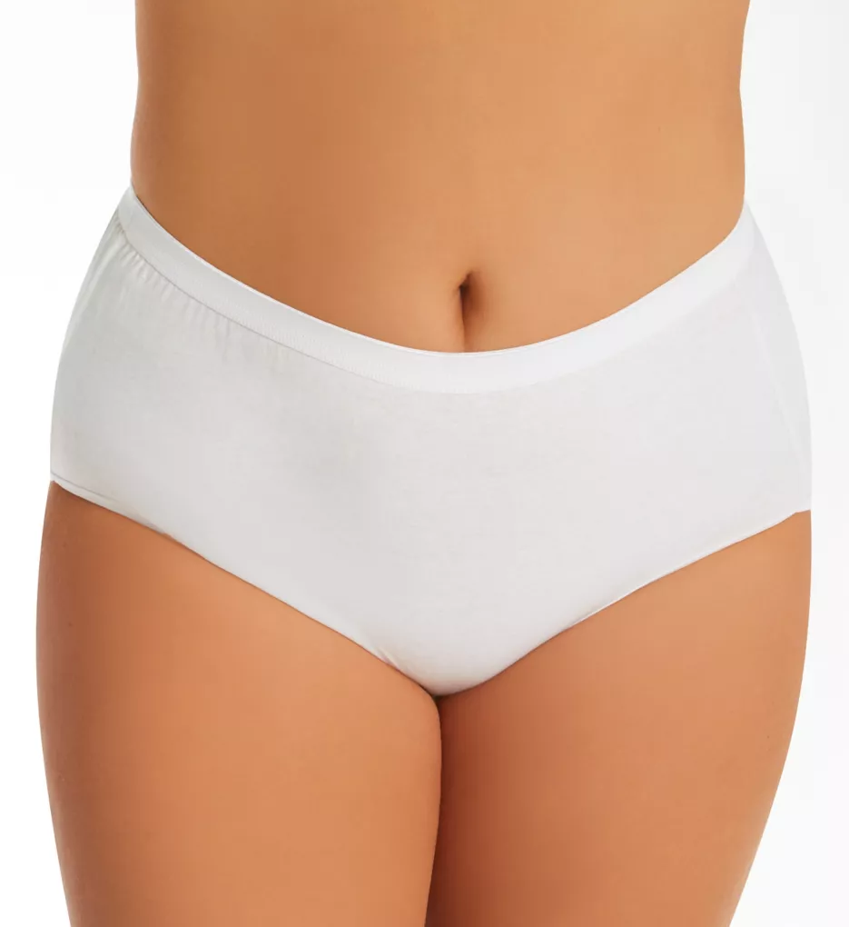 Just My Size Cool Comfort Cotton Brief Panty - 10 Pack 1610PX - Image 1