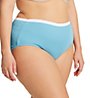Just My Size Plus Size Ribbed Cotton Brief Panty - 6 Pack