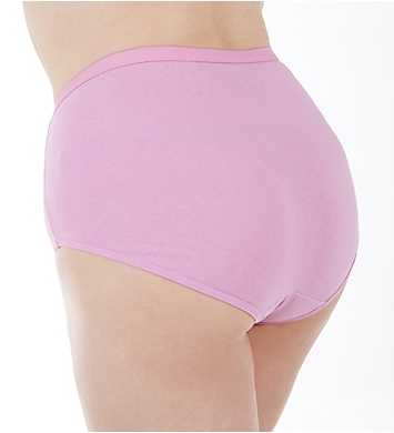 10 Just My Size Cool Comfort™ High-Waist Women's Cotton Brief Panties 1615C5
