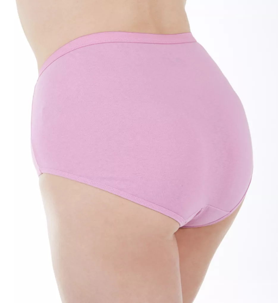 Cool Comfort Cotton High Brief Panty - 6 Pack Assorted 9