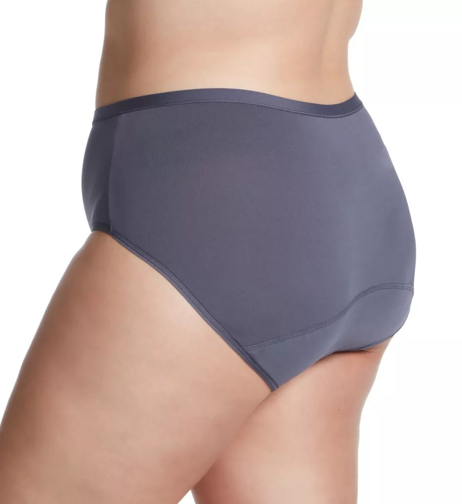 6 Women Microfiber High Cut Panties Underwear Solid Colors Sizes S M L XL  63023