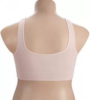 by Hanes Pure Comfort Front Closure Wirefree Bra Sandshell 1X