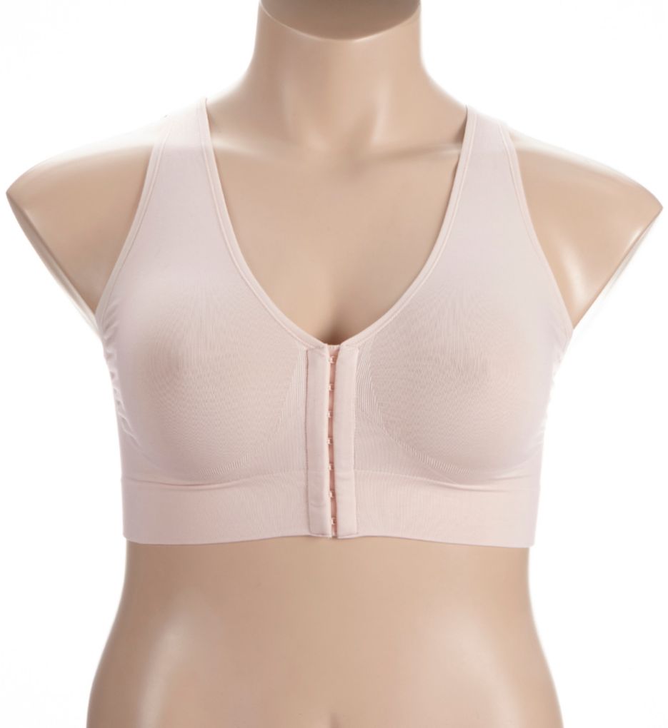 JUST MY SIZE womens Easy on Front Close Wirefree Mj1107 Bras