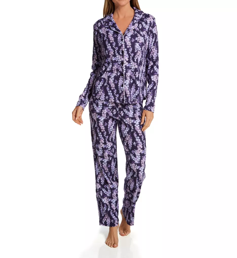 Karen Neuburger Lovely Florals L/S Notch Collar PJ Set RLK0175