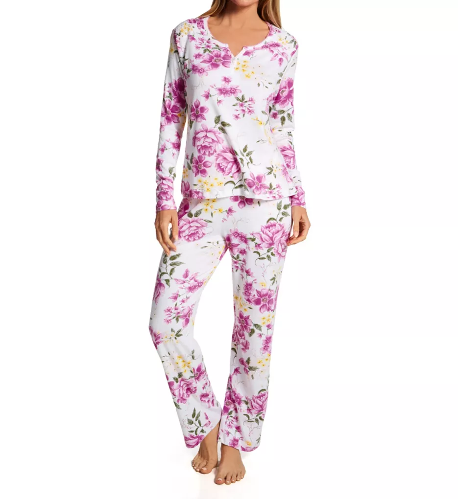 Karen Neuburger Tangled Florals L/S Henley PJ Set RLK0181