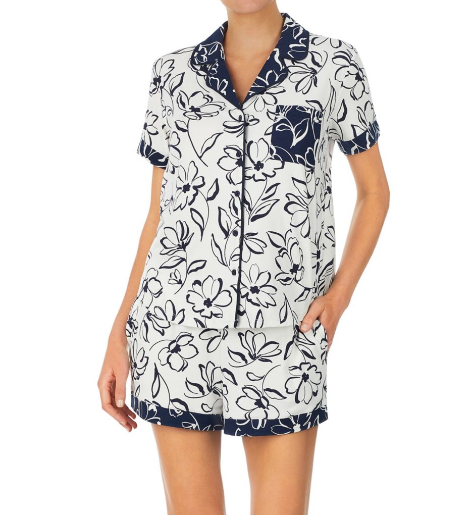 Joyful Floral Brushed Jersey Short PJ Set