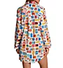 Kate Spade New York Flannel Long Sleeve Notch Collar Sleepshirt KS32556 - Image 2