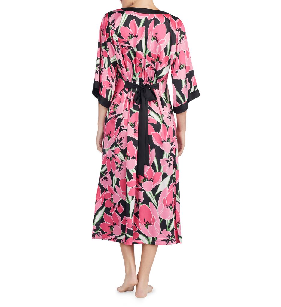 Tropical Floral Charmeuse Caftan-bs