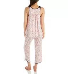 Scattered Dot Cropped PJ Set Scattered Dot Pink S