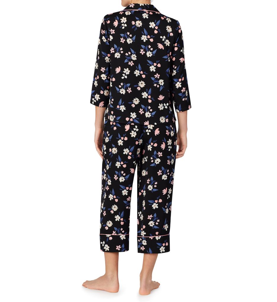 Bouquet Toss Charmeuse Cropped PJ Set-bs