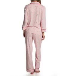 Brushed Cozy Jersey Long Notch PJ Set