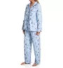 KayAnna Blue Bouquet Flannel PJ Set 15175BB - Image 1