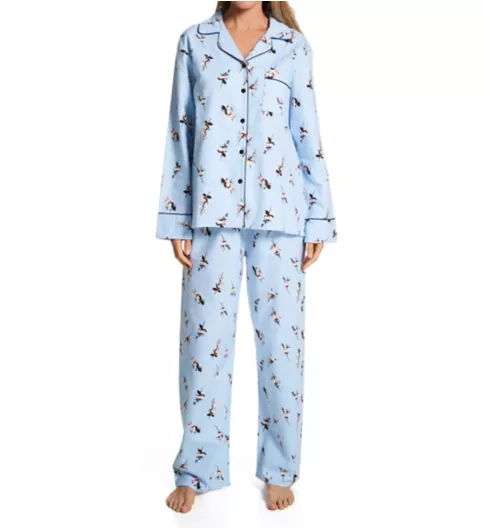 KayAnna Blue Bouquet Flannel PJ Set 15175BB