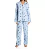 KayAnna Blue Bouquet Flannel PJ Set 15175BB