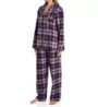 KayAnna Blue Plaid Flannel PJ Set 15175BP - Image 1