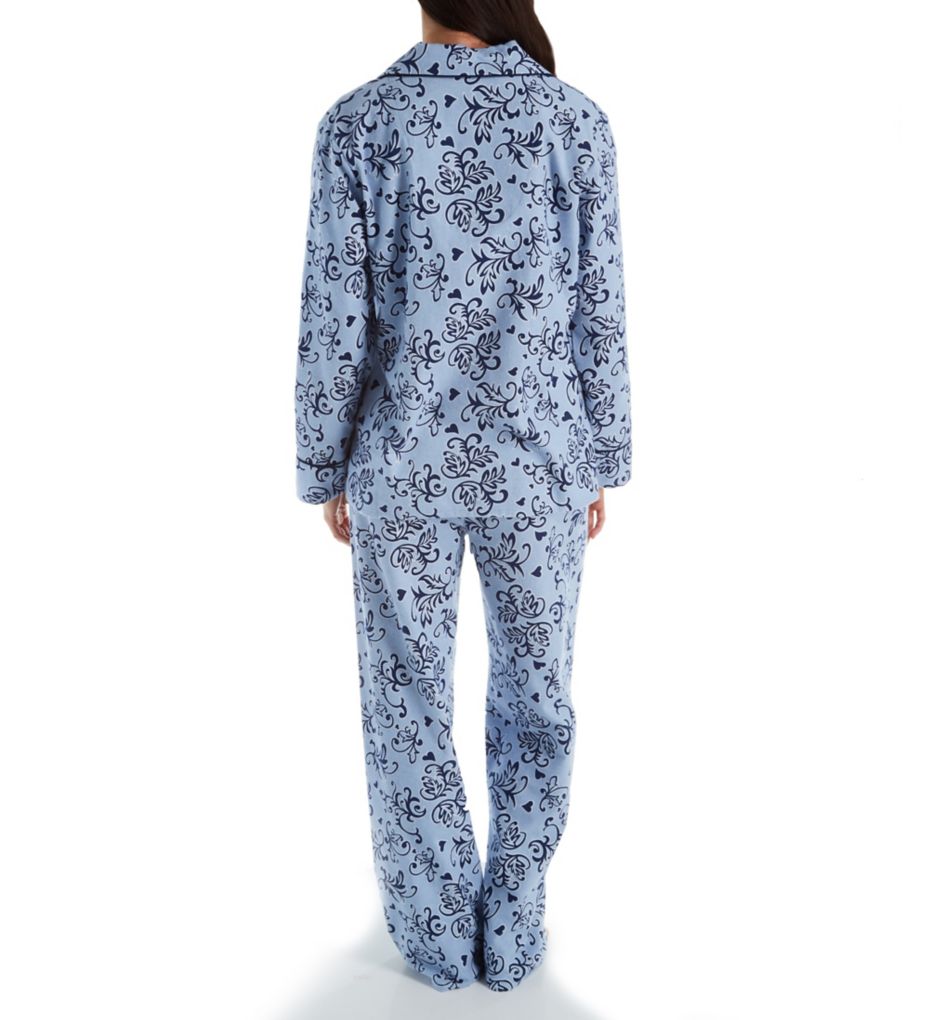 Blue Swirl Flannel Pajama Set
