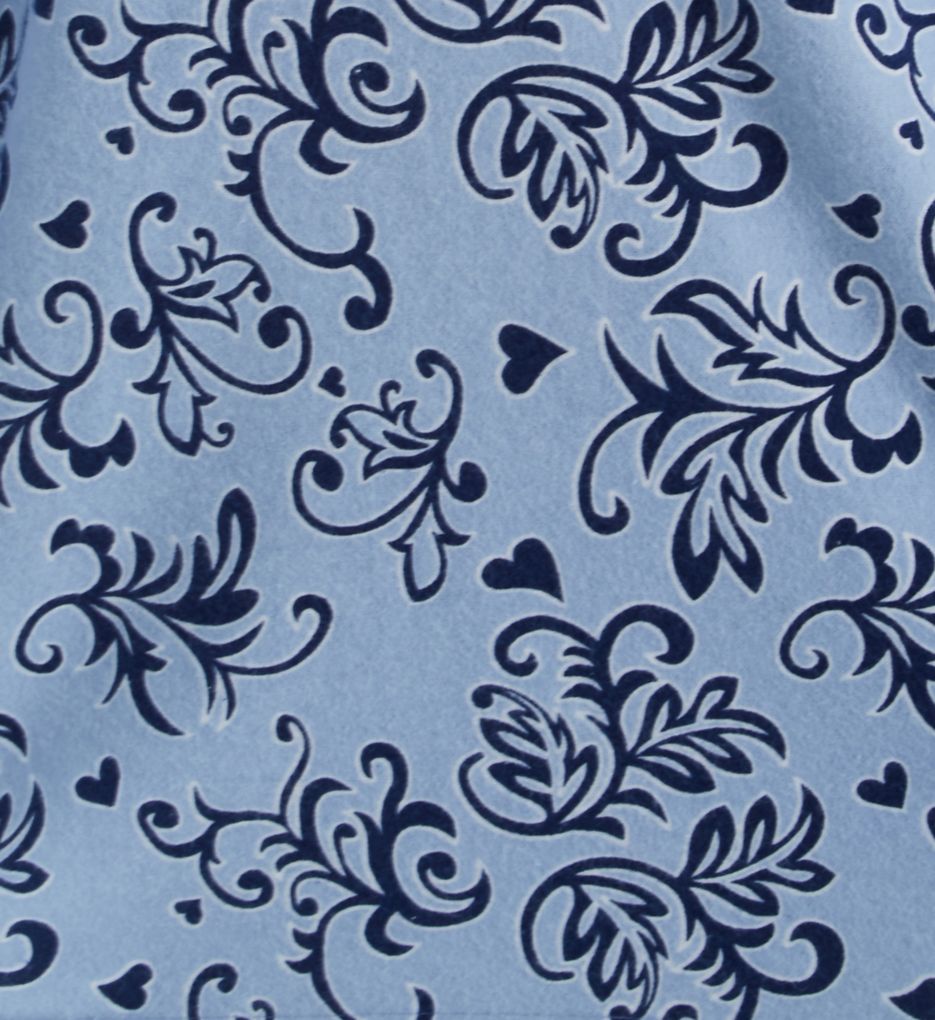 Blue Swirl Flannel Pajama Set-cs1