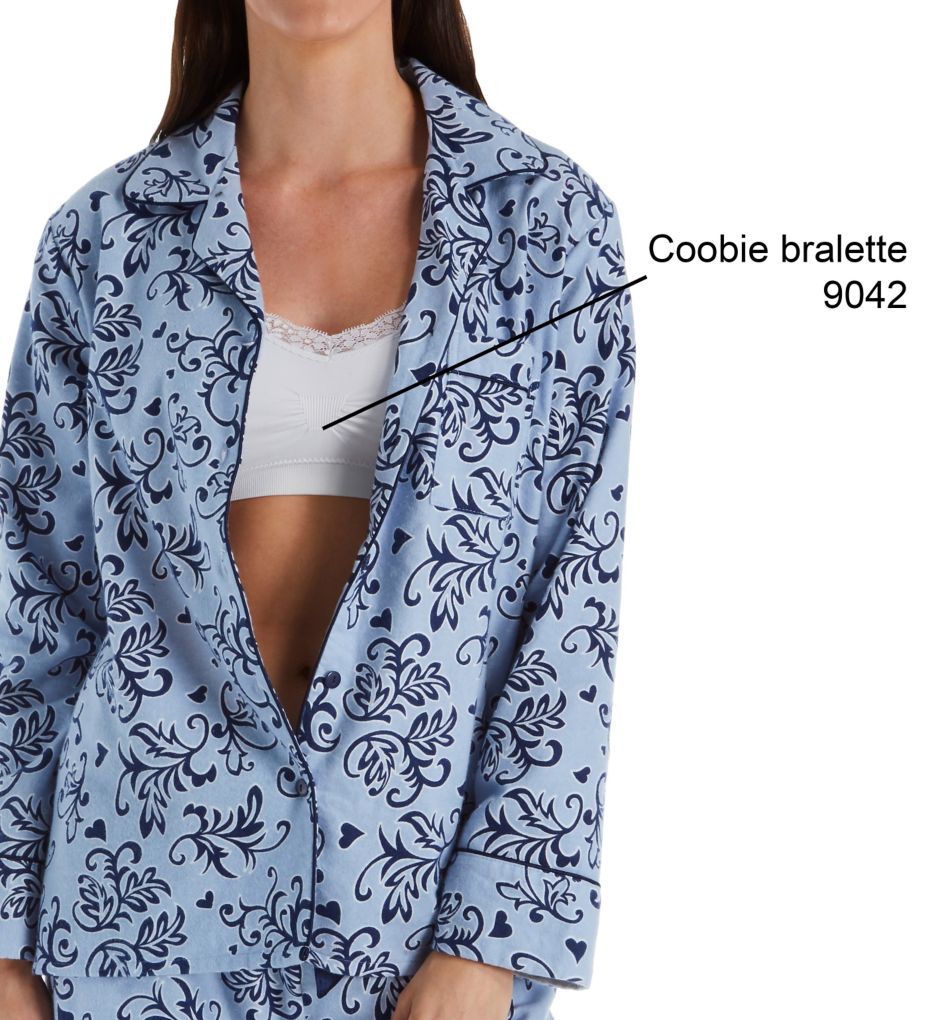 Blue Swirl Flannel Pajama Set-cs4