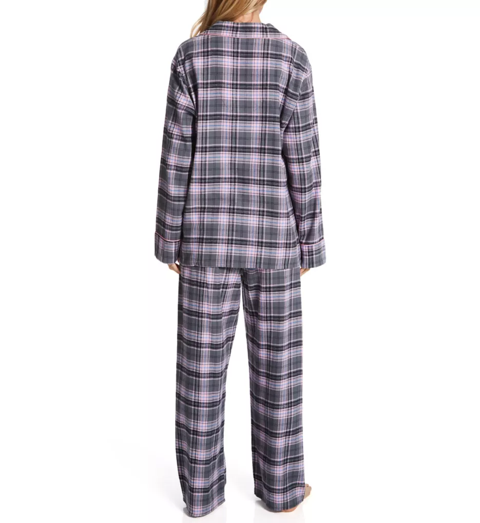 KayAnna Grey Tartan Flannel PJ Set 15175GT - Image 2