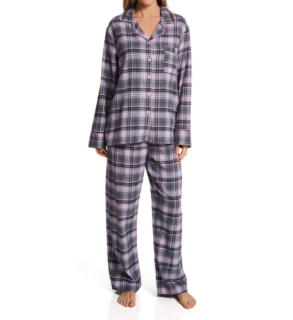 Grey Tartan Flannel PJ Set