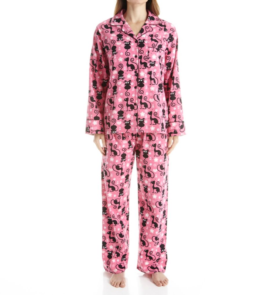 Cats Flannel Pajama Set-fs
