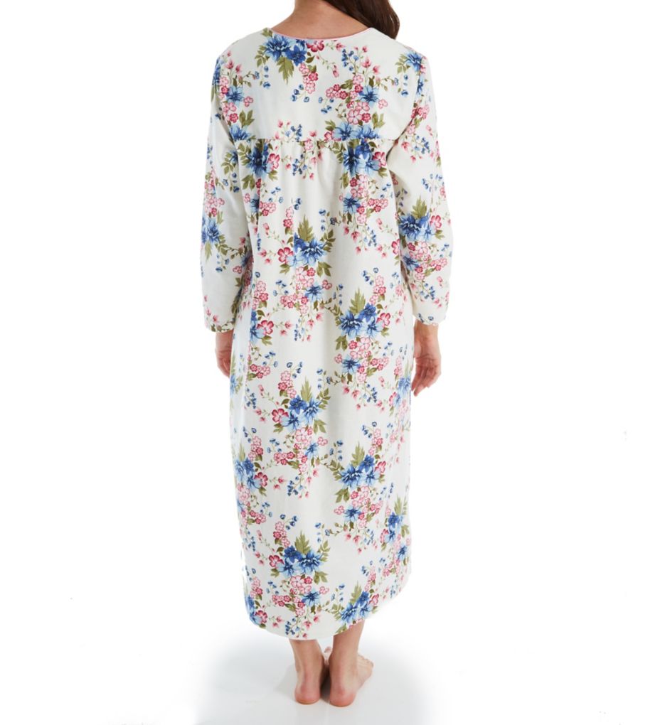 Floral Flannel Gown-bs