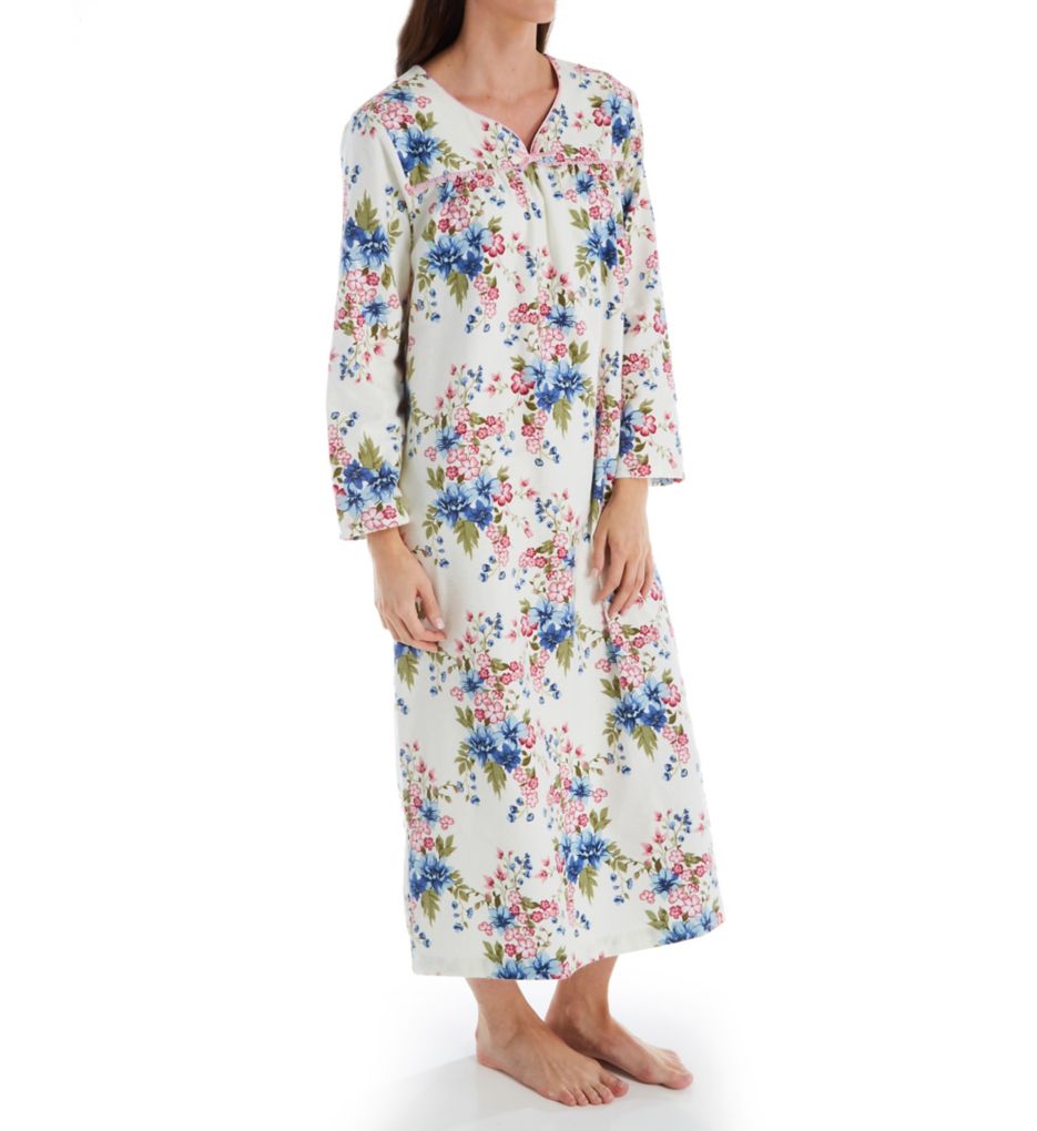 Floral Flannel Gown