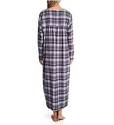 Grey Tartan Flannel Gown