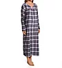 KayAnna Grey Tartan Flannel Gown F11435G - Image 1