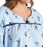 KayAnna Plus Size 100% Cotton Blue Bouquet Gown F11435X - Image 4