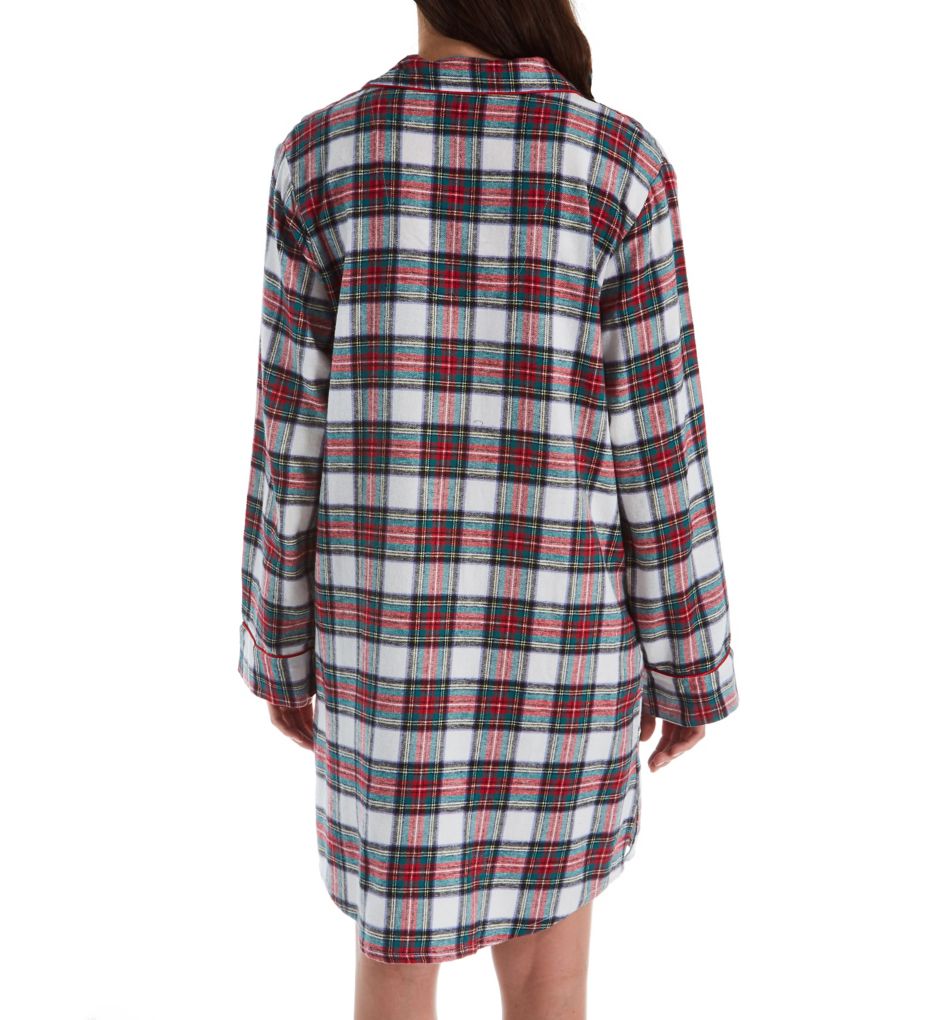 Printed Flannel Plaid Sleepshirt